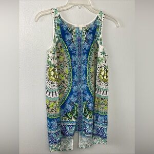 Etcetera sleeveless paisley Boho size 0